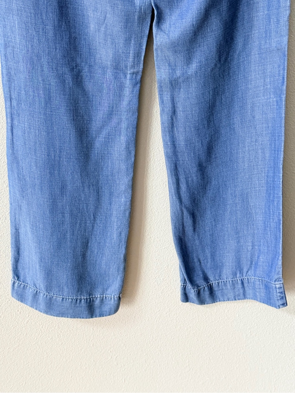 Cloth & Stone Light Blue Drawstring Chambray Pants - Picture 8 of 14